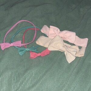 Colorful Bow Headband Set for Kids